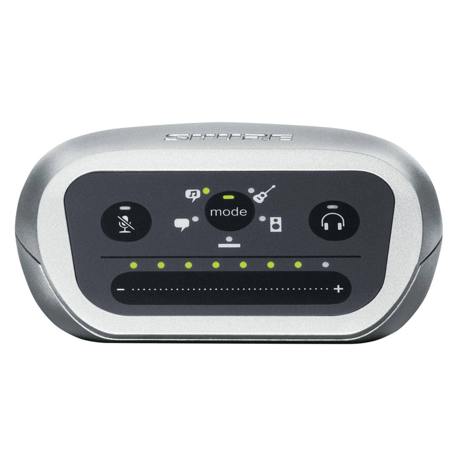 Shure MVi デジタル・オーディオ・インターフェース Shure MVi Digital Audio Interface + USB & Lightning Cable
